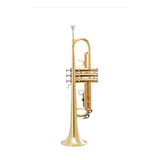 Trompete Sib Laqueado Dourado Halk
