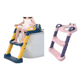 Troninho Com Escada Infantil Assento Redutor Vaso Sanitário