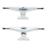 Truck Intruder 139mm Mid White Parafuso Vazado Pró Skate 
