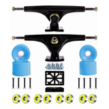 Truck Longboard Invertido 180mm E Roda 70mm Importada - Blue