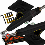 Truck Para Skate 149mm Stronger Hollow C + Rolamentos Bones