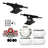 Truck Skate 139mm + Rodas 53+ Rolamento Kolami+ Parafuso 10m