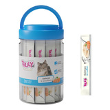 Truly Petisco Cremoso Gatos Sabor Salmão E Bacalhau 30 Tubos
