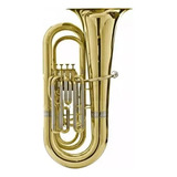 Tuba Harmonics Bb Sib Hbb-534l 4/4 4 Pistos Laqueada C/case