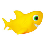 Tubarão Bebê Amarelo Brinquedo Grande 21cm