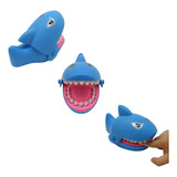 Tubarão Morde Dedo Dentista Shark Dente Fecha Boca Azul