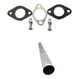Tubo 50cm Escapamento + Par Flange - 2 Polegadas