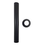 Tubo De Ligação Para Bacia 1.1/2 Vaso Preto 30cm Latão Luxo