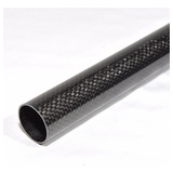 Tubo Fibra De Carbono 28x26x500mm - Uma Unidade