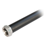 Tubo Fibra De Carbono 30mm Com Adaptador De Aço Longo 420mm