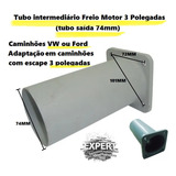 Tubo Flange Intermediário / Adaptação Freio Motor 3 Pol 74mm