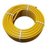 Tubo Pex Para Gas Uv Amarelo 20mm Rolo 05 Mts Sigas Flex