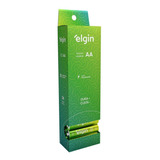 Tubo Pilha Alcalina Aa Pequena 1.5v Lr6 24 Unidades Elgin