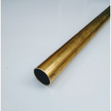 Tubo Redondo Latão 5/8 X 1/32 (15,87mm X 0,79mm) C/ 1,20mt