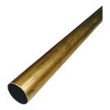 Tubo Redondo Latão 7/8x1/32 Pol. = 22,22mmx0,79mm Com 50cm