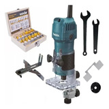 Tupia Makita Manual Laminadora 530w 3709 Com Kit Fresa 3 Pçs