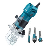 Tupia Manual Laminadora 6mm 530w 3710 Makita + Acessorios Voltagem 110v