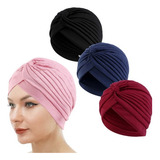 Turbante Cobertura De Cabelo Judaica P Mulheres Kit C 3 Unds