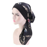 Turbante Feminino Fechado Comprido Faixa Touca Turbante