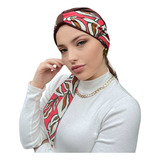 Turbante Feminino Fechado Touca + Faixa Tratamento Quimio
