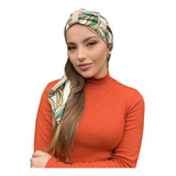 Turbante Feminino Fechado Touca + Faixa Tratamento Quimio