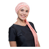 Turbante Pêssego+ Tiara Pêssego E Marfim: Quimio Ou Alopecia