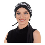 Turbante Preto + Tiara Preto E Branca: Quimio E Alopécia