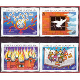 Turks E Caicos - 50º Aniv Nações Unidas - 1996 - S/comp. C4