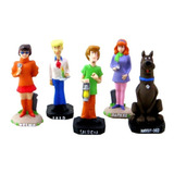 Turma Completa Salsicha E Scooby-doo 5 Bonecos Em Resina