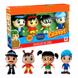 Turma Do Chaves Oficial 4 Bonecos Vinil Lider Brinquedo 3579