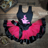 Tutu Halloween Fantasia Menina Bruxinha Body