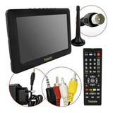 Tv Portátil Pequena Tomate Led Hd 7 100v 240v Carro Vam