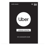 Uber Carto Presente Gift Card R 30 Reais Key Digital