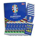 Uefa Euro 2024 Álbum Capa Cartão+60 Envelopes:360 Figurinhas