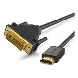 Ugreen - Cabo Hdmi X Dvi D 24+1 Blindado Bidirecional 3m Nf