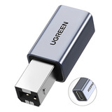 Ugreen Adaptador Impressora Usb C Fêmea P/ Usb B Macho Cinz