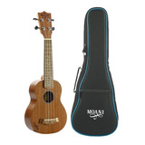 Ukulele Acústico Soprano Profissional Moani Ukss-21 C/ Bag