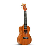 Ukulele Concert Mahina Sapele Acústico Natural Fosco Aquila 
