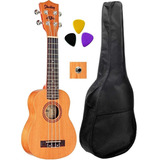 Ukulele Elétrico Shelby Soprano Su21m Com Capa E Palhetas