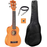 Ukulele Elétrico Shelby Su21m Soprano Com Capa E Cabo