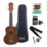 Ukulele Kalani Acustico Soprano Kal 200 St Tabaco Tribes+kit