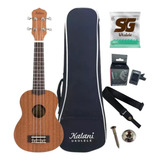 Ukulele Kalani Acústico Soprano Kal 230 Snm Tribes Tabaco