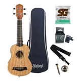 Ukulele Kalani Acustico Soprano Kal 400 Sm Maori + Kit
