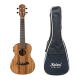 Ukulele Kalani Concerto Maori Natural Kal-420ck + Capa