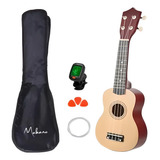 Ukulele Profissional Acústico Soprano Makanu + Brindes