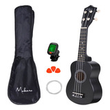 Ukulele Profissional Acústico Soprano Makanu + Brindes