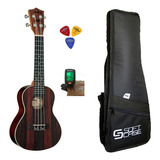 Ukulele Shelby Concerto Su23r + Afinador + Capa