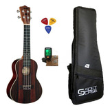 Ukulele Shelby Concerto Su23r + Afinador + Capa