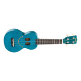 Ukulele Soprano Serie Smile Mahalo Azul Blue Com Capa