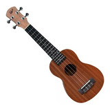 Ukulelê Winner Soprano 21 Sapele Natural Laminado Sem Capa Cor Marrom